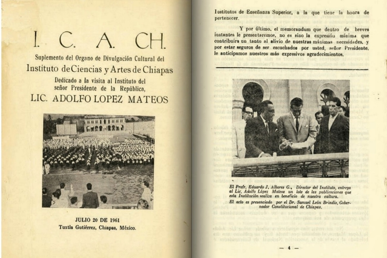 1945 fundación del ICACH; 1995, transición a UNICACH.
