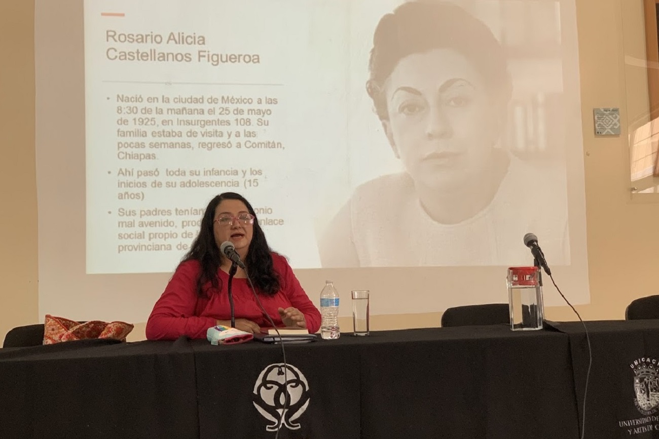 La conferencia “Chiapas en la narrativa de Rosario Castellanos” fue presentada en el Centro de Estudios Superiores de México y Centroamérica (CESMECA).