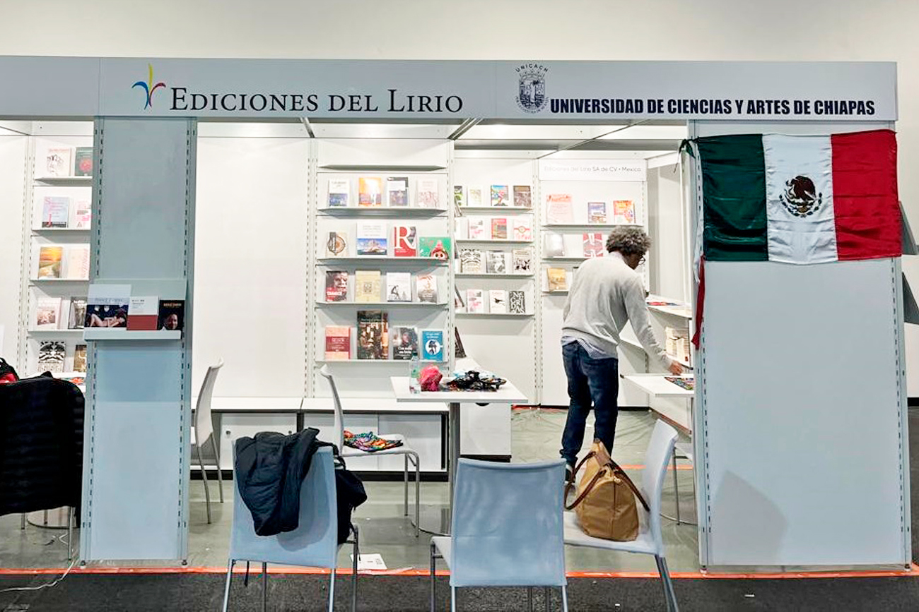 Obra editorial de UNICACH en la Feria del Libro de Frankfurt