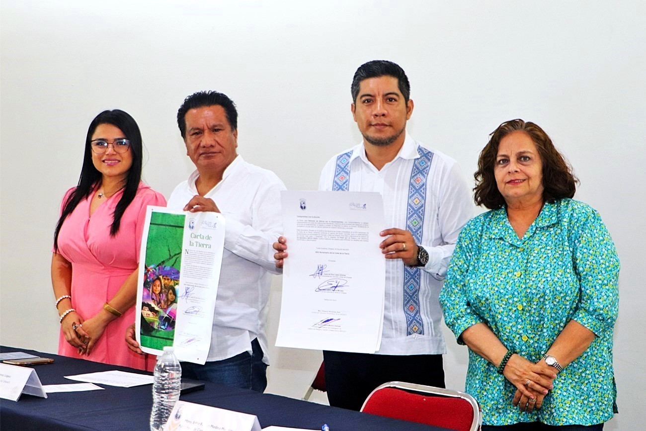 UNICACH reafirma su compromiso con la sustentabilidad, a través de la Carta de la Tierra