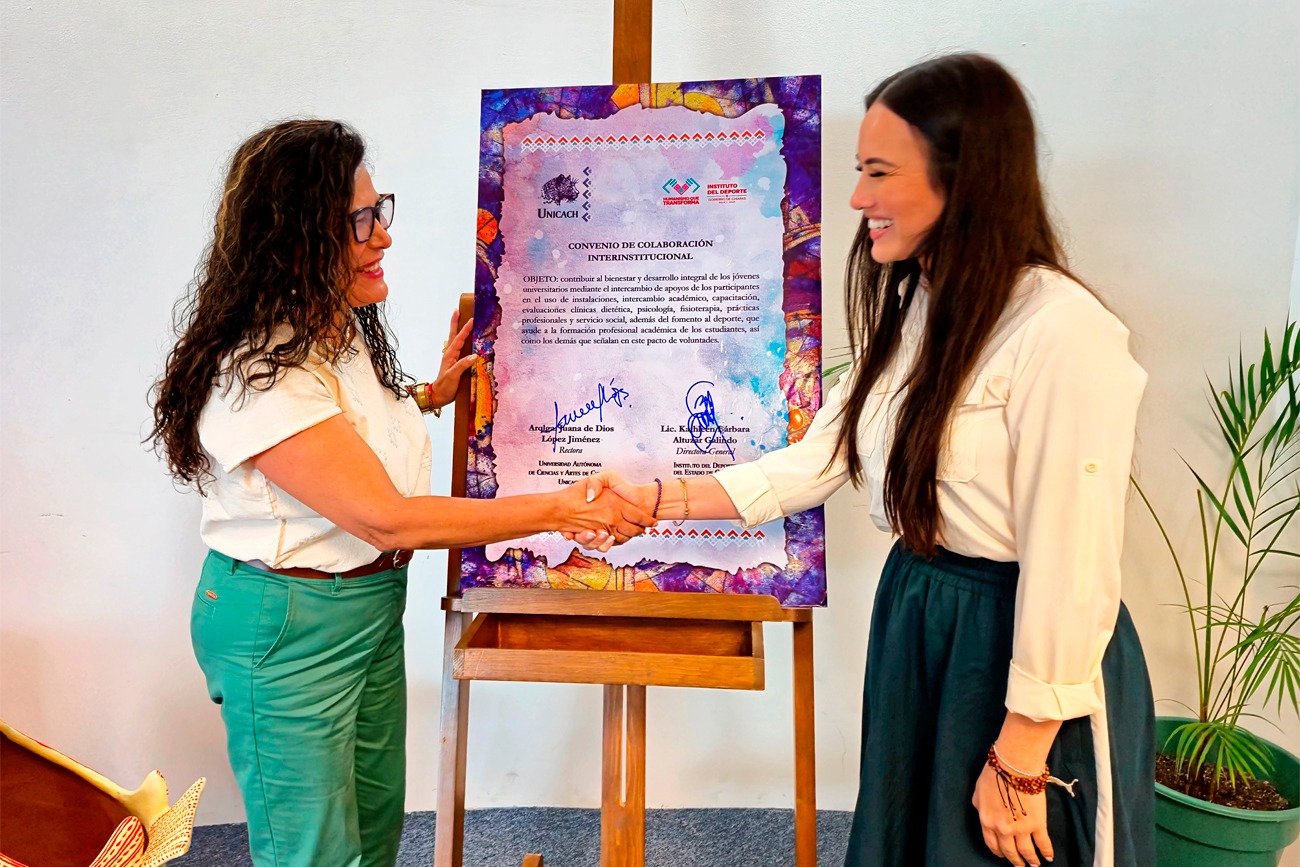 UNICACH e Indeporte unen esfuerzos por la formación integral universitaria y el fomento deportivo