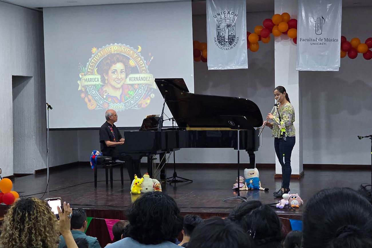 Maruca Hernández inaugura en la UNICACH festival dedicado a su trayectoria