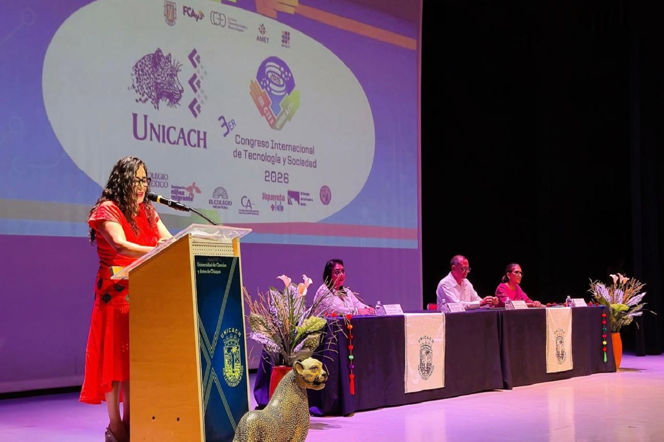 Inaugura rectora de UNICACH Fanny López Jiménez III Congreso Internacional de Tecnología y Sociedad 2026