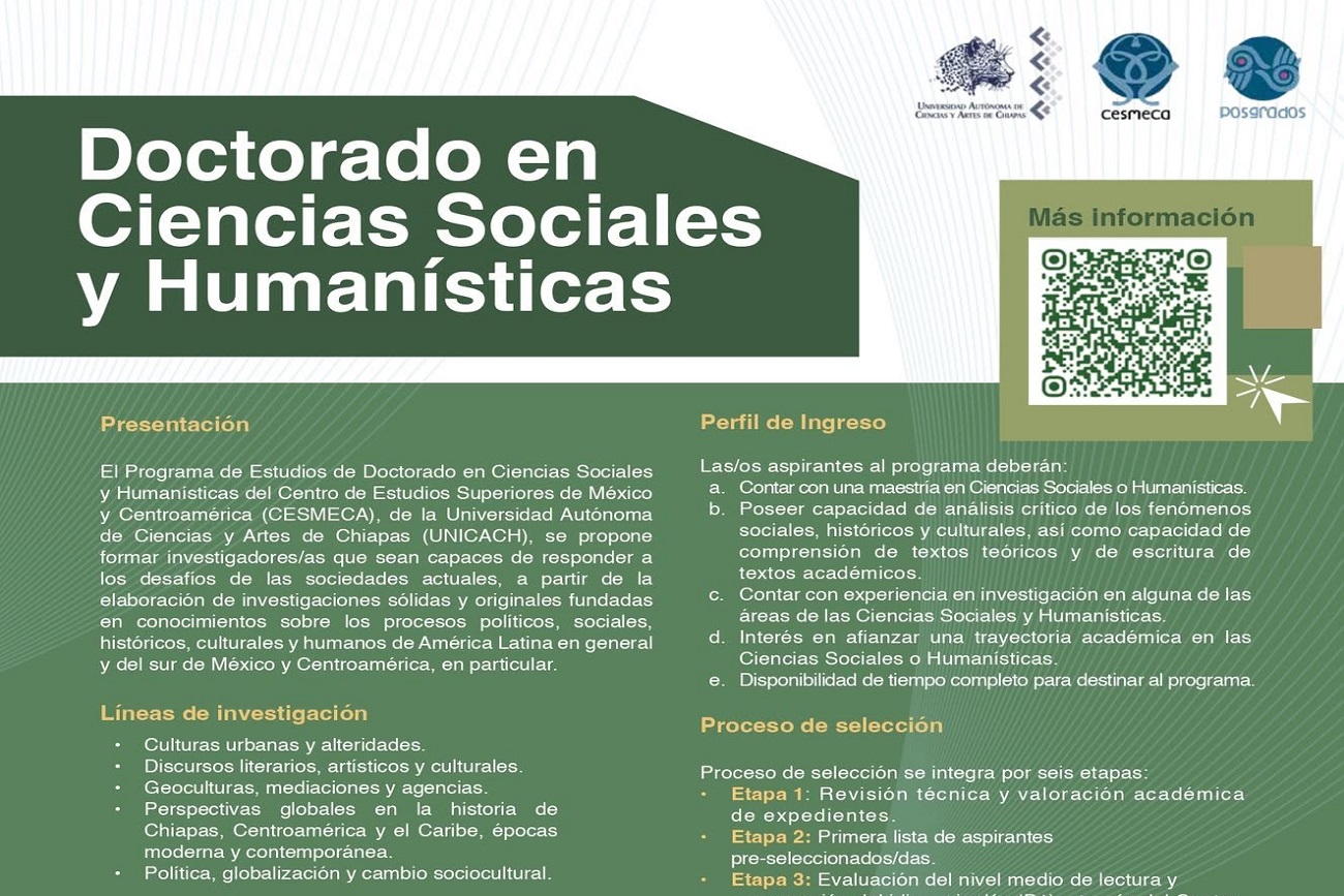 Oferta UNICACH programas de posgrados pertenecientes al SNP de la Secihti