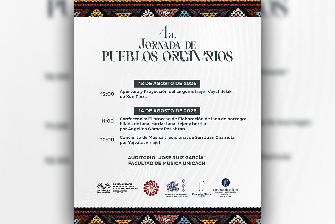Música y saberes de pueblos originarios en la Facultad de Música de la UNICACH