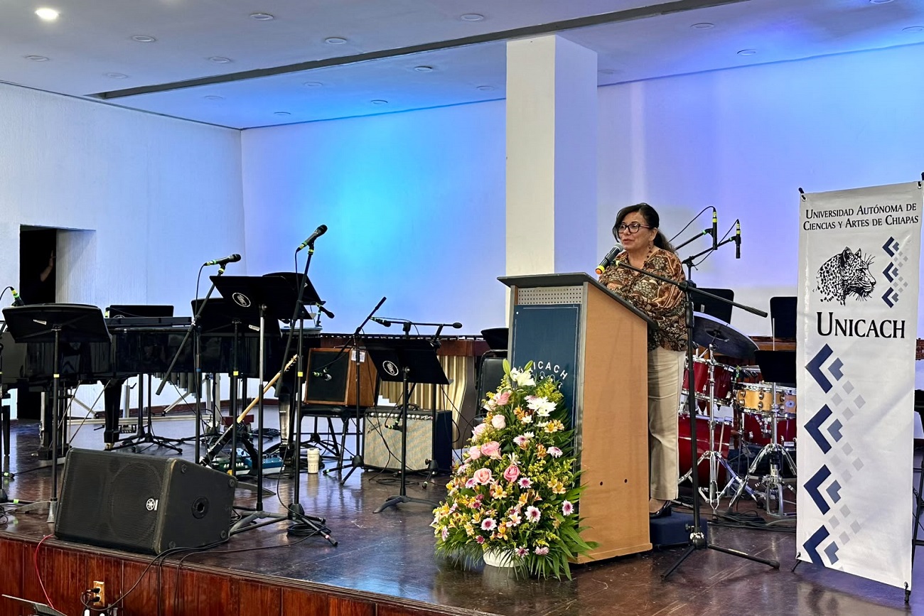 Inaugura rectora de UNICACH Fanny López Jiménez IV Coloquio de Investigación y Prácticas Musicales