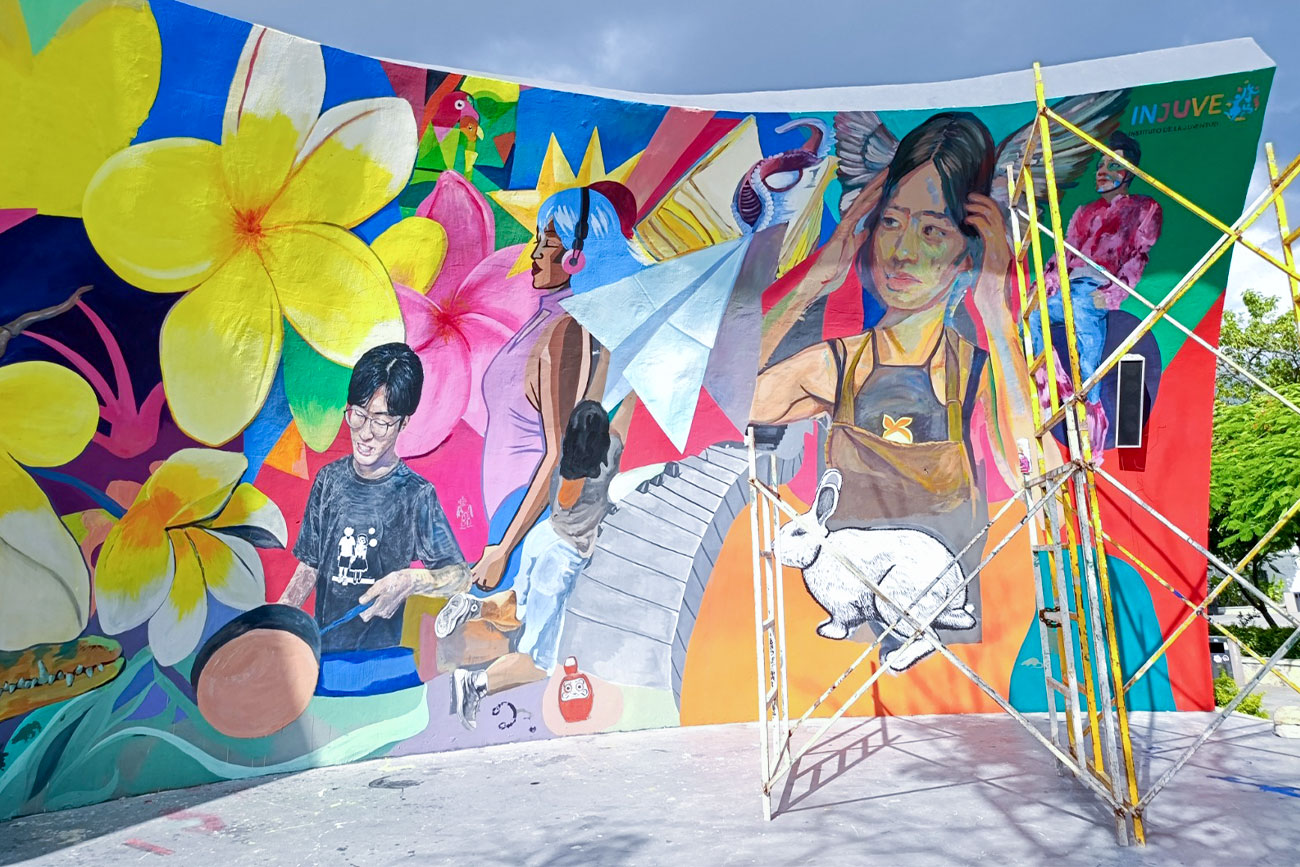 Color y transformación en nuevo mural del Parque de la Juventud